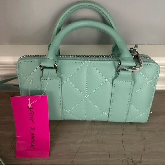 Betsey Johnson Xolayla aqua blue, crossbody bag. - Picture 6 of 6